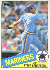 1985 Topps Baseball Cards      640     Steve Henderson